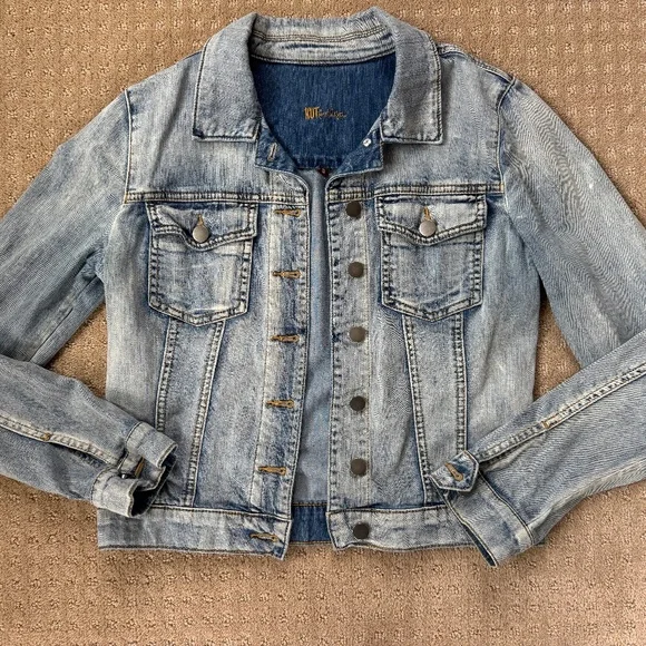 Kut from Kloth Denim Jacket size S light wash women’s - Picture 1 of 5